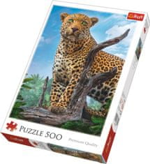 Trefl Puzzle Divoký levhart 500 dílků