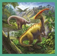 Trefl Puzzle Neobyčejný svět dinosaurů 3v1 (20,36,50 dílků)