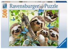 Ravensburger Puzzle Lenochodí selfie 500 dílků