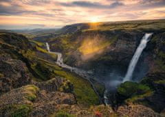 Ravensburger Puzzle Vodopád Haifoss, Skandinávie 1000 dílků