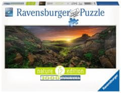 Ravensburger Panoramatické puzzle Západ slunce nad Islandem 1000 dílků