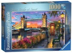 Ravensburger Puzzle Západ slunce nad Tower Bridge 1000 dílků