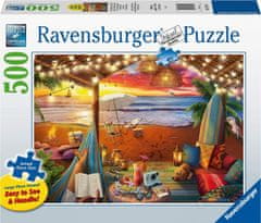 Ravensburger Puzzle Útulná místa: Pláž Cabana XXL 500 dílků