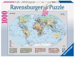 Ravensburger Puzzle Politická mapa světa 1000 dílků