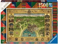 Ravensburger Puzzle Mapa Bradavic 1500 dílků