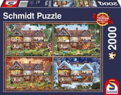 Schmidt Puzzle Chaloupka ve čtyřech ročních obdobích 2000 dílků