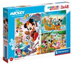 Clementoni Puzzle Mickey Mouse a přátelé 3x48 dílků