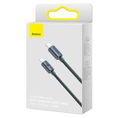 BASEUS Crystal Shine kabel USB-C / USB-C 5A 100W 1.2m, černý