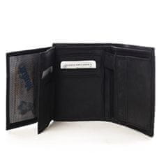 Delami Pánská kožená peněženka s prošíváním Philip černá