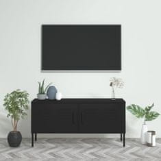 Vidaxl TV skříňka černá 105 x 35 x 50 cm ocel