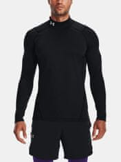 Under Armour Tričko CG Armour Fitted Mock-BLK S