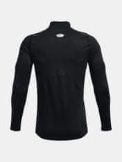 Under Armour Tričko CG Armour Fitted Mock-BLK S