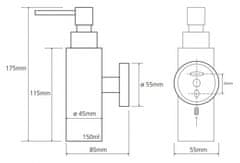 BEMETA BEMETA NEO: Dávkovač tekutého mýdla 150ml 104109015 - Bemeta