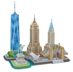 CubicFun 3D puzzle CityLine panorama: New York 123 dílků