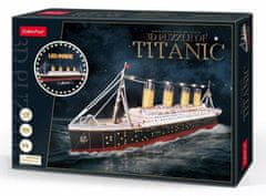 CubicFun Svítící 3D puzzle Titanic 266 dílků