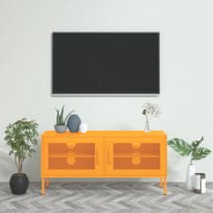 Vidaxl TV skříňka hořčicově žlutá 105 x 35 x 50 cm ocel