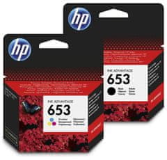 HP 653 černá + tříbarevná (3YM75AE + 3YM74AE)