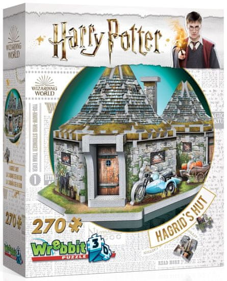 Wrebbit 3D puzzle Harry Potter: Hagridův dům 270 dílků