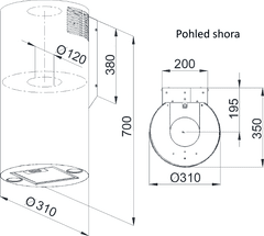 Kluge Odsavač komínový KMK3100BL + 4 roky záruka po registraci