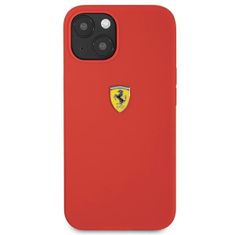 Ferrari FESSIHCP13SRE hard silikonové pouzdro iPhone 13 Mini 5.4" red Silicone