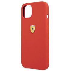 Ferrari FESSIHCP13SRE hard silikonové pouzdro iPhone 13 Mini 5.4" red Silicone