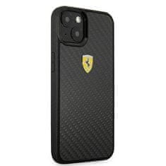 Ferrari FEHCP13SFCABK hard silikonové pouzdro iPhone 13 Mini 5.4" black On Track Real Carbon