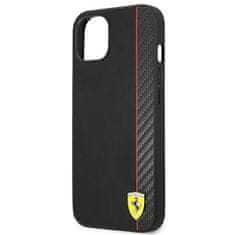 Ferrari FESAXHCP13SBK hard silikonové pouzdro iPhone 13 Mini 5.4" black On Track Carbon Stripe