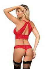 Róza Dámská tanga Zuza red + Ponožky Gatta Calzino Strech, červená, XL