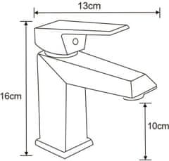 Mexen Mexen Zila Umyvadlová baterie, chrom 746800-00 - MEXEN