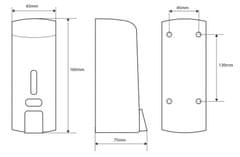 BEMETA BEMETA Dávkovač tekutého mýdla 300ml, plast lesk 121209142 - Bemeta