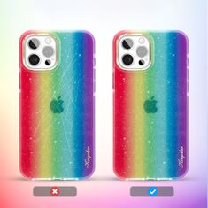 Kingxbar Ombre Series silikonové pouzdro na iPhone 12 PRO MAX 6.7" Rainbow