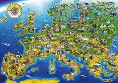 BlueBird print  Puzzle Evropské památky 1000 dílků