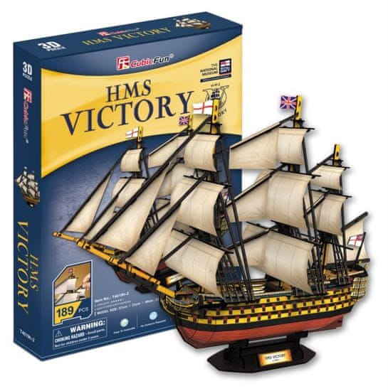 CubicFun 3D puzzle Plachetnice HMS Victory 189 dílků