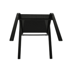 IWHOME Zahradní židle VALENCIA 2 černá, stohovatelná IWH-1010010 sada 8ks