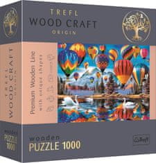 Trefl Wood Craft Origin puzzle Barevné balóny 1000 dílků