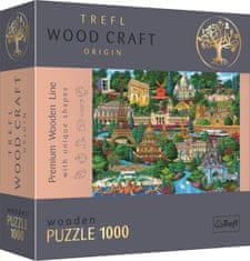 Trefl Wood Craft Origin puzzle Slavná místa Francie 1000 dílků