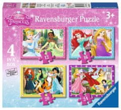 Ravensburger Puzzle Disney Princezny: Láskyplná péče 4v1 (12,16,20,24 dílků)