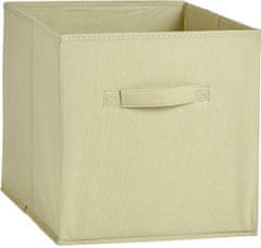 TWM skládací úložný box 27 litrů 31 cm textil / karton světle žlutá