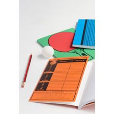 TWM zápisník na stolní tenis 15 x 21,5 cm papír 3-dílný