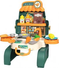 TWM hračka kuchyňský batoh 13 x 25 cm zelená / oranžová 21 kusů
