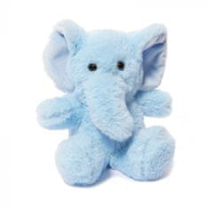 TWM Plyšák slon, junior 15 cm, modrý polyester