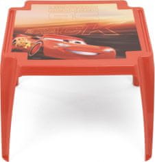 TWM Dětský juniorský stolek Cars 44 x 55 cm červený polypropylen