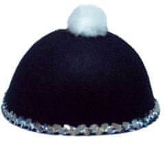 TWM tmavě modrý unisex klobouk s kamínky