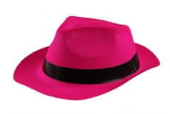 TWM klobouk s černým neonově růžovým pruhem jedné velikosti