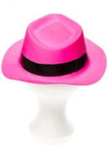TWM klobouk s černým neonově růžovým pruhem jedné velikosti