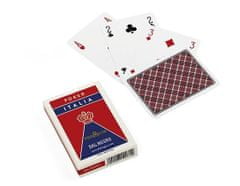 TWM Hrací karty Poker Italia 88 mm červený karton 55 kusů