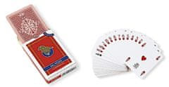 TWM hrací karty 8,8 x 6,3 cm PVC červené 55 kusů