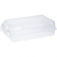 TWM krabice na boty 36x21x13 cm čirý plast