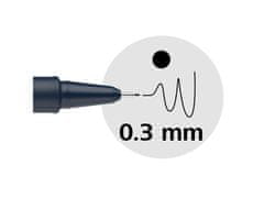 TWM Pictus permanentní jemná linka 0,3 mm z nerezové oceli zelená