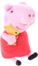 TWM Prasátko Peppa Pig plyšový růžový / červený 17 cm